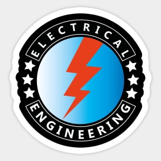 Electrical engineering logo electrician Sticker